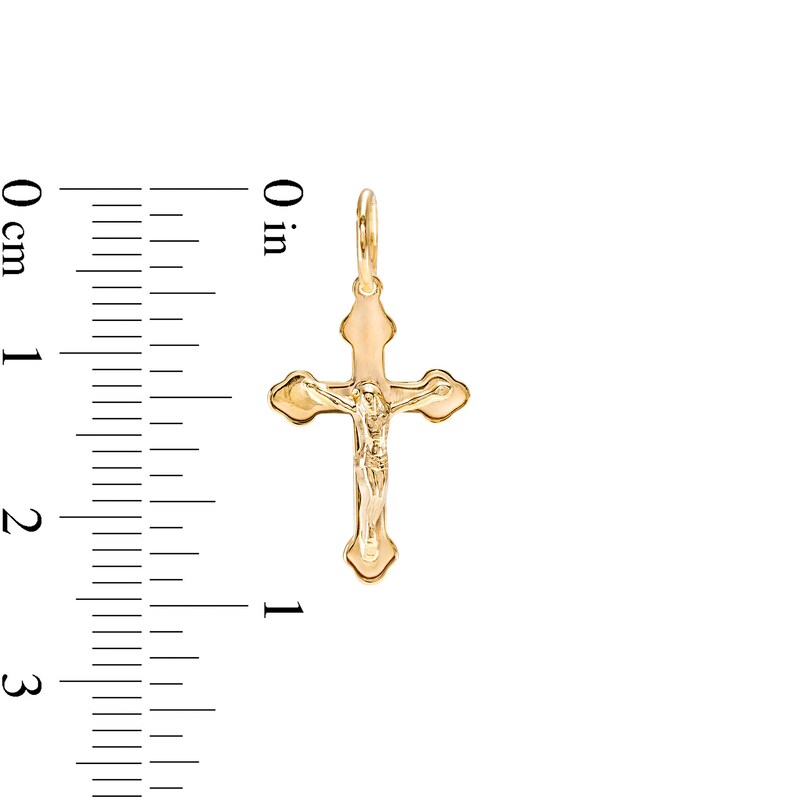 Main Image 2 of Crucifix Necklace Charm in 10K Gold
