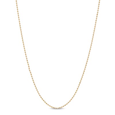 Made in Italy .8mm Beaded Chain Necklace in 10K Solid Gold - 18"