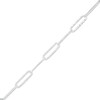 Thumbnail Image 1 of Made in Italy Hammered Rolo Chain Bracelet in Solid Sterling Silver - 7.5"