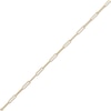 Thumbnail Image 0 of 10K Solid Gold Diamond-Cut Paperclip Anklet Made In Italy