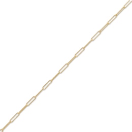 Made in Italy .4mm Diamond-Cut Paperclip Anklet in 10K Solid Gold - 9&quot;