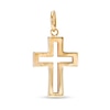 Thumbnail Image 1 of Cross Outline Necklace Charm in 10K Gold