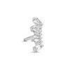 Thumbnail Image 1 of 018 Gauge Crystal Seven Stone Crawler Cartilage Barbell in Stainless Steel