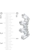 Thumbnail Image 2 of 018 Gauge Crystal Seven Stone Crawler Cartilage Barbell in Stainless Steel