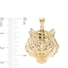 Thumbnail Image 2 of Diamond-Cut Tiger Head Necklace Charm in 10K Gold Casting Solid