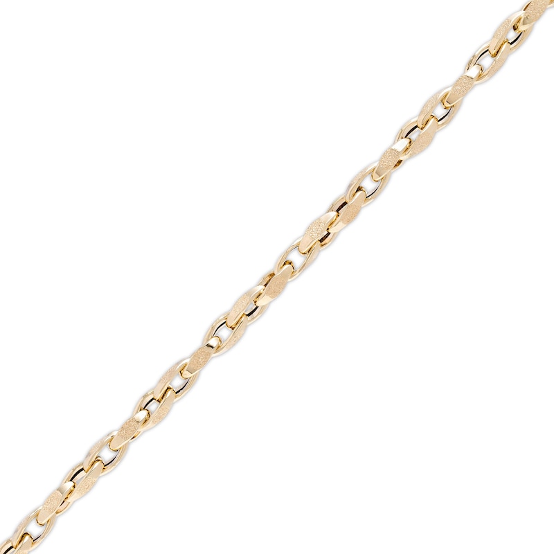 Made in Italy Twisted Box Chain Bracelet in 10K Hollow Gold - 7.5"