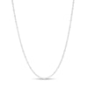 Made in Italy 1.5mm Curb Station Chain Necklace in Solid Sterling Silver - 18"