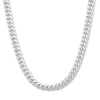 Thumbnail Image 0 of Made in Italy 6.9mm Pavé Miami Curb Chain Necklace in Solid Sterling Silver - 22"