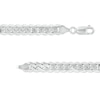Made in Italy 6.9mm Pavé Miami Curb Chain Necklace in Solid Sterling Silver - 22"