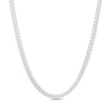 Made in Italy 4.9mm Diamond-Cut Cuban Chain Necklace in Solid Sterlling Silver - 18"