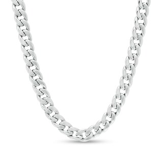 Sterling Silver Oval Curb Chain Made in Italy - 18"