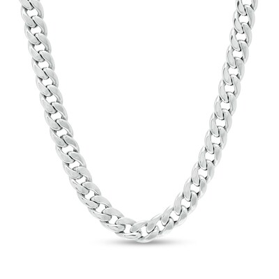 Sterling Silver Oval Curb Chain Made in Italy - 18"