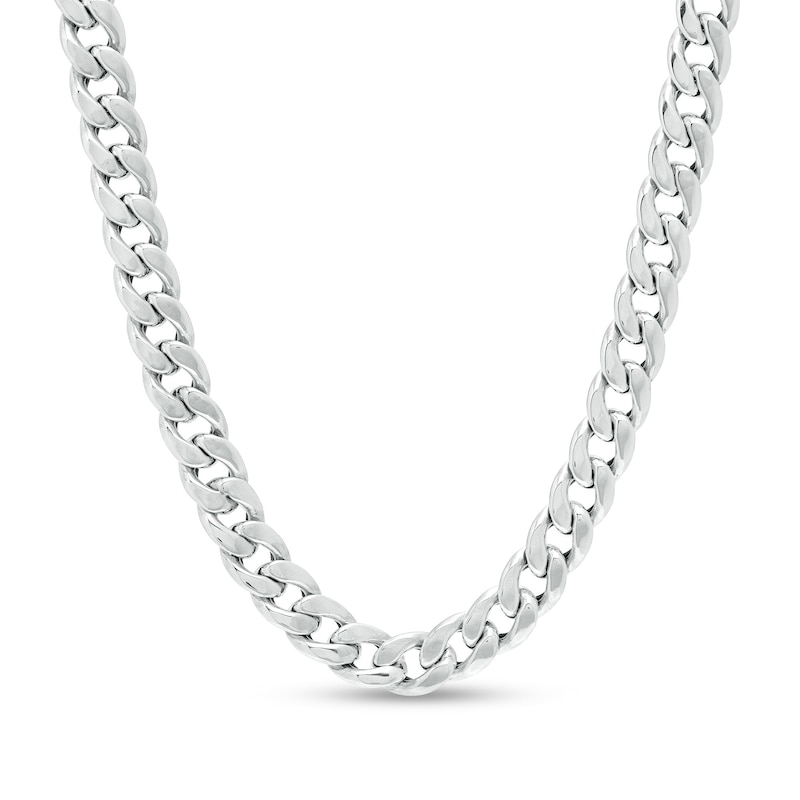 Sterling Silver Oval Curb Chain Made in Italy - 18"