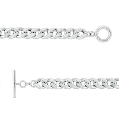 Sterling Silver Oval Curb Chain Made in Italy - 18"