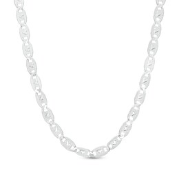 Made in Italy 3.8mm Heart Valentino Chain Choker in Solid Sterling Silver - 12&quot; + 4&quot;