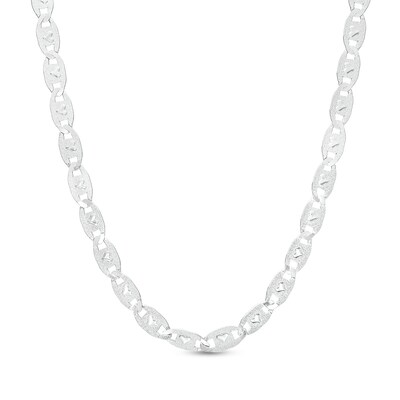 Made in Italy 3.8mm Heart Valentino Chain Choker in Solid Sterling Silver - 12" + 4"