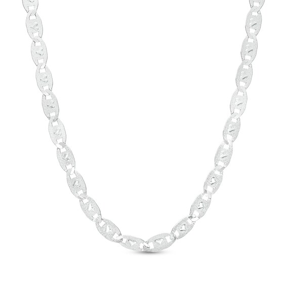 Made in Italy 3.8mm Heart Valentino Chain Choker in Solid Sterling Silver - 12" + 4"