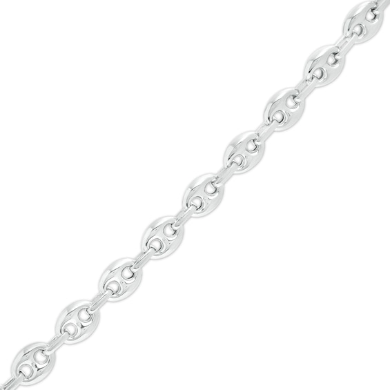 Made in Italy Puffed Mariner Chain Bracelet in Solid Sterling Silver - 7.5"