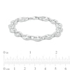Thumbnail Image 1 of Made in Italy Puffed Mariner Chain Bracelet in Solid Sterling Silver - 7.5"