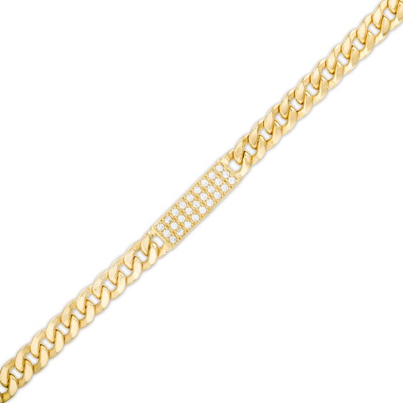 Made in Italy 4.6mm Curb Chain Bracelet in 10K Hollow Gold- 7.5" + 1"