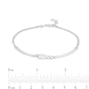 Thumbnail Image 2 of Made in Italy Kiss Curb Chain Bracelet in Solid Sterling Silver - 7" + 1"