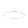 Thumbnail Image 1 of Made in Italy 3.5mm Polished Valentino Chain Anklet in Solid Sterling Silver - 9" + 1"