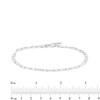 Thumbnail Image 2 of Made in Italy 3.5mm Polished Valentino Chain Anklet in Solid Sterling Silver - 9" + 1"