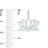 Thumbnail Image 2 of Cubic Zirconia Lotus Charm in Solid Sterling Silver