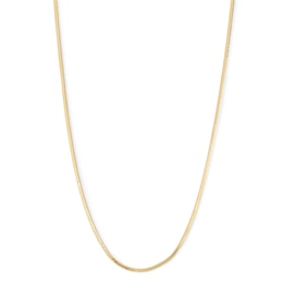 Made in Italy 1.35mm Herringbone Chain Necklace in 10K Solid Gold - 16&quot;