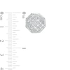 Thumbnail Image 2 of 1/10 CT. T.W. Octagonal Multi-Diamond Stud Earrings in Sterling Silver