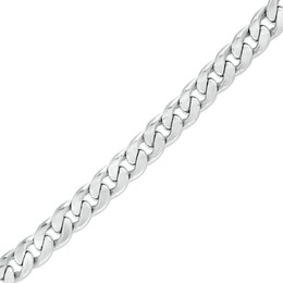 Made in Italy Oval Curb Chain Bracelet in Hollow Sterling Silver - 7.5&quot;