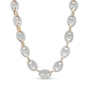 Men's 1 CT. T.W. Diamond Mariner Link Chain Necklace in Sterling Silver with 14K Gold Plate – 20"