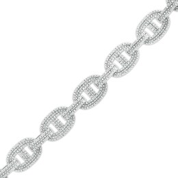 1 CT. T.W. Diamond Mariner Link Chain Bracelet in Sterling Silver with 14K Gold Plate – 8.5&quot;