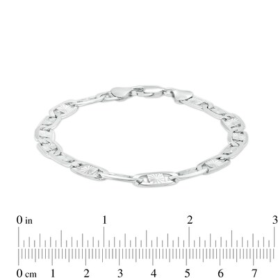 Made in Italy Valentino Chain Bracelet in Solid Sterling Silver - 8.5"