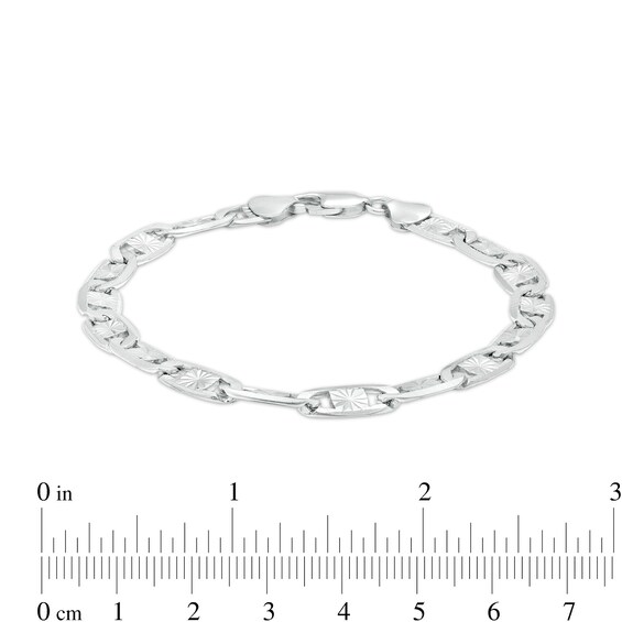 Made in Italy Valentino Chain Bracelet in Solid Sterling Silver - 8.5"