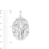 Thumbnail Image 1 of Crystal and Cubic Zirconia Our Lady Guadalupe Necklace Charm in Solid Sterling Silver