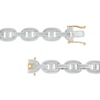 Thumbnail Image 2 of 1 CT. T.W. Diamond Mariner Link Chain Necklace in Sterling Silver with 14K Gold Plate – 22"