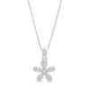 Thumbnail Image 0 of Diamond Accent Flower Pendant in Sterling Silver