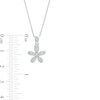 Thumbnail Image 1 of Diamond Accent Flower Pendant in Sterling Silver