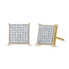 1/3 CT. T.W. Princess-Cut Multi-Diamond Stud Earrings in 10K Gold