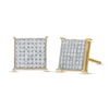 Thumbnail Image 0 of 1/3 CT. T.W. Princess-Cut Multi-Diamond Stud Earrings in 10K Gold