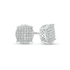 Thumbnail Image 0 of 1/10 CT. T.W. Composite Diamond Circle Stud Earrings in Sterling Silver