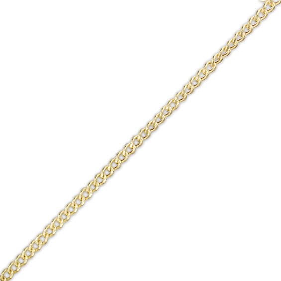Child's Made in Italy 2.2mm Miami Curb Chain Bracelet in 10K Semi-Solid Gold - 6"