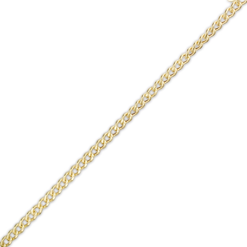 Child's Made in Italy 2.2mm Miami Curb Chain Bracelet in 10K Semi-Solid Gold - 6"