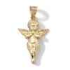 Thumbnail Image 0 of Diamond-Cut Praying Cherub Angel Necklace Charm in 10K Gold Casting Solid