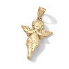 Thumbnail Image 2 of Diamond-Cut Praying Cherub Angel Necklace Charm in 10K Gold Casting Solid