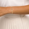 Thumbnail Image 2 of Heart Link Chain Anklet in 10K Gold - 9"