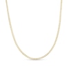 Thumbnail Image 1 of Child's Made in Italy 2.2mm Miami Curb Chain Necklace in 10K Semi-Solid Gold - 15"