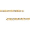 Thumbnail Image 1 of 7mm Cubic Zirconia Curb Chain Necklace in 10K Hollow Gold - 20"