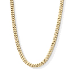 10K Semi-Solid Gold Miami Cuban Chain - 22&quot;